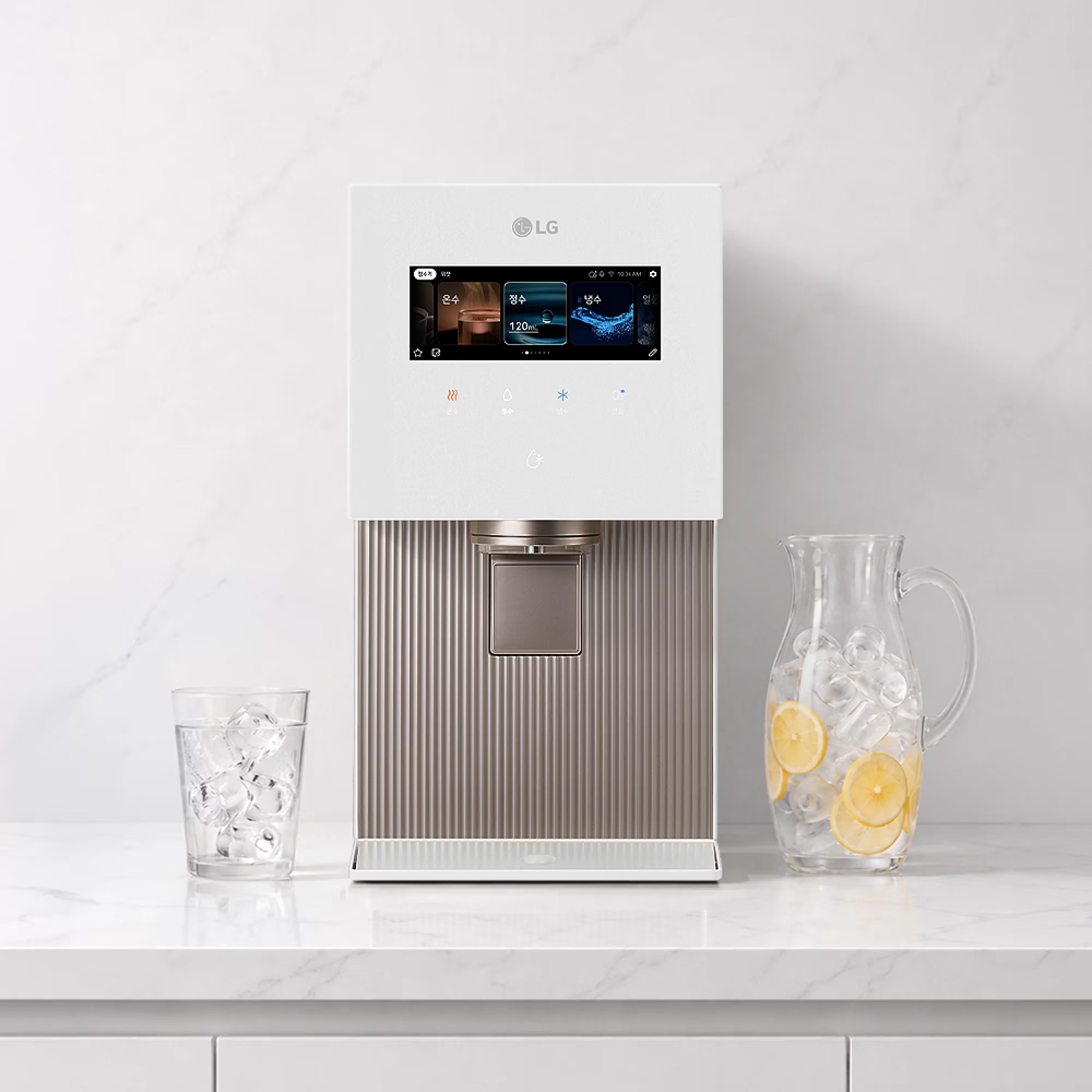 LG 퓨리케어 AI 오브제컬렉션 냉동얼음정수기 WD724RH (음성인식/맞춤 출수, 냉온정, 얼음)